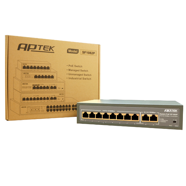 8-Port 10/100Mbps PoE Switch APTEK SF1082P